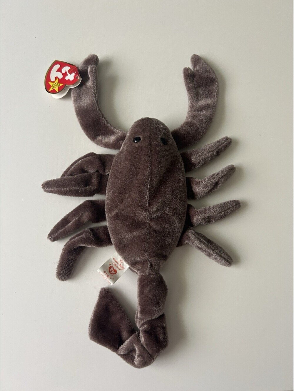 TY Beanie Baby STINGER the Scorpion. Beautiful Brown Color. Sept 29, 1997. NWT.